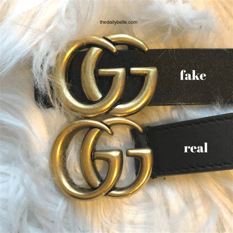 gucci belt authentic vs fake